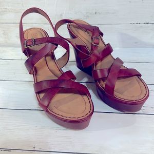 Beautiful Born Leather Wedge